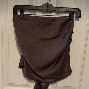 Heartloom Women’s Brown Tube Top with Back Tie